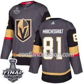 Adidas Maillot de Hockey Vegas Golden Knights Jonathan Marchessault 81 Gris 2018 Stanley Cup Final Patch Authentic - Homme